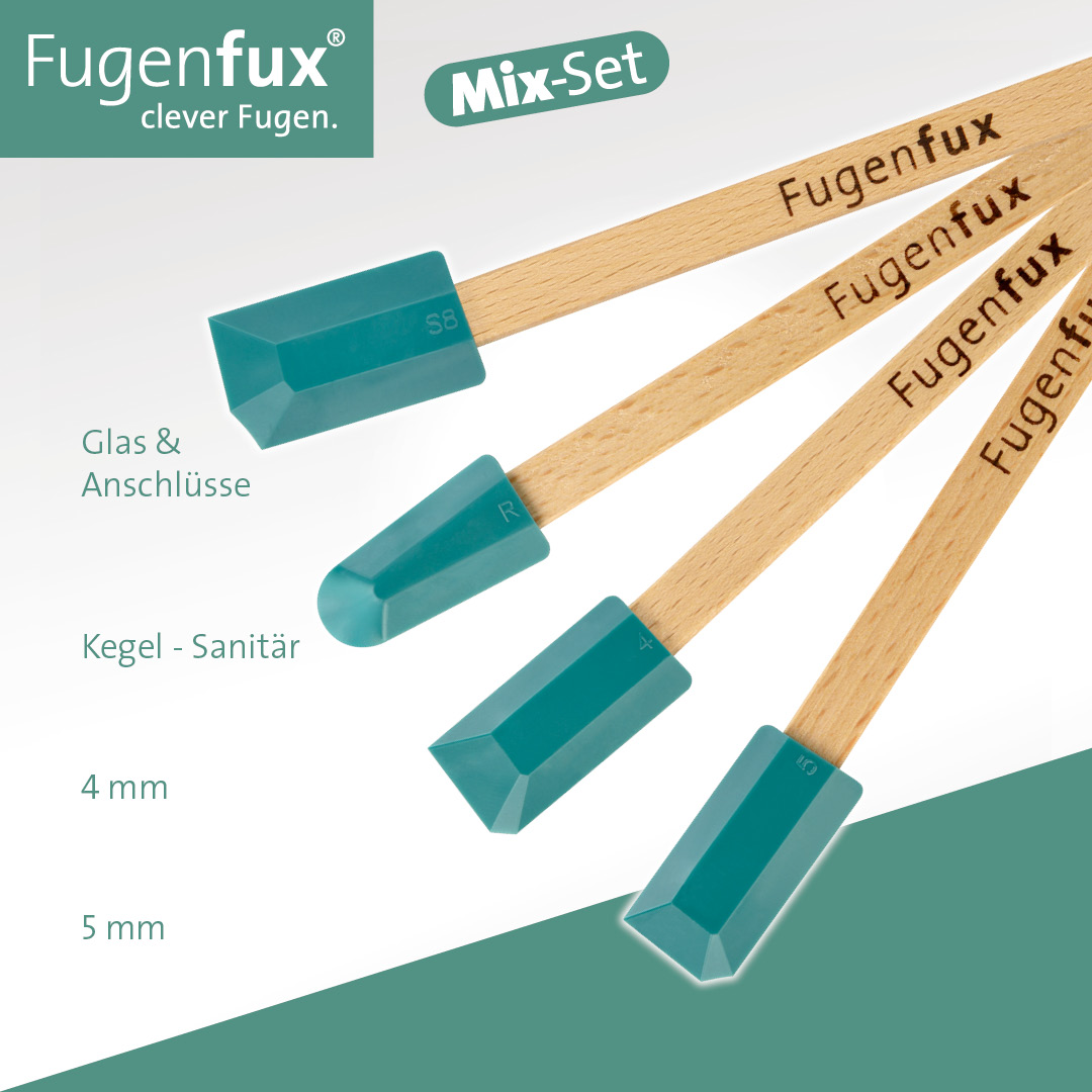 Silikon-Abzieher-Set Fugenfux II F.T.A (rot) - LAYER-Grosshandel